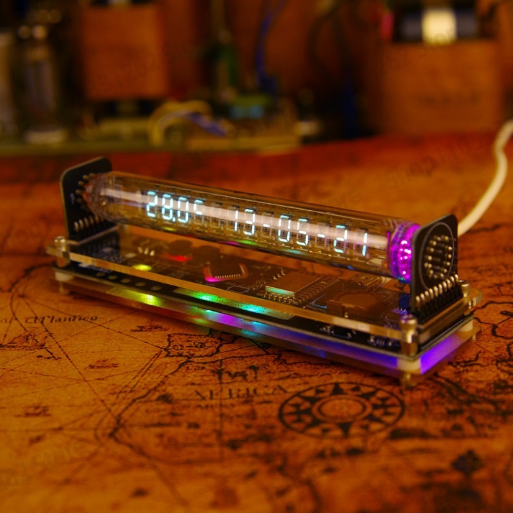 Retro Gaming Youtube - VFD Fluorescent Tube Clock IV-27 IV-18